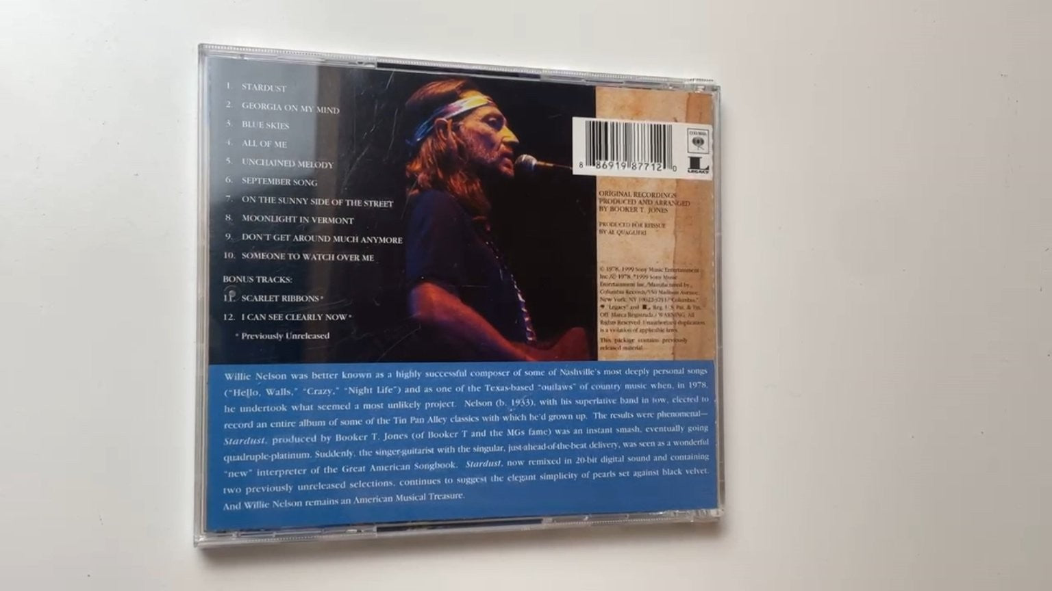 Willie Nelson - Stardust CD 1999 Reissue Country Columbia Legacy