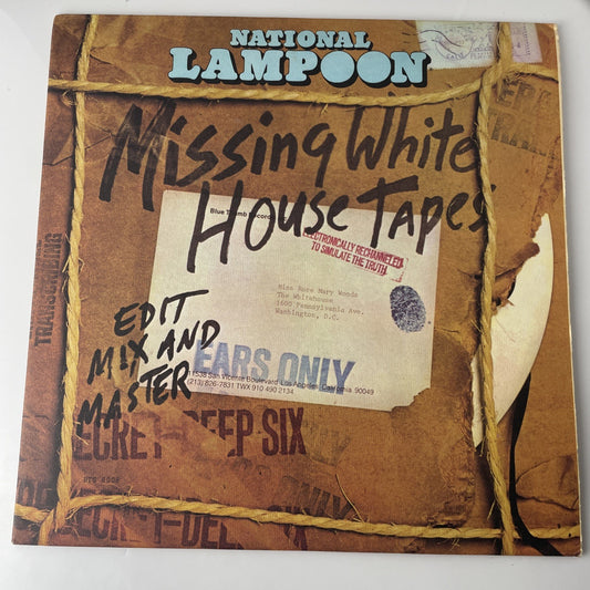 NATIONAL LAMPOON Missing White House Tapes BTS6008 LP Vinyl VG+nr++ Textured Cvr