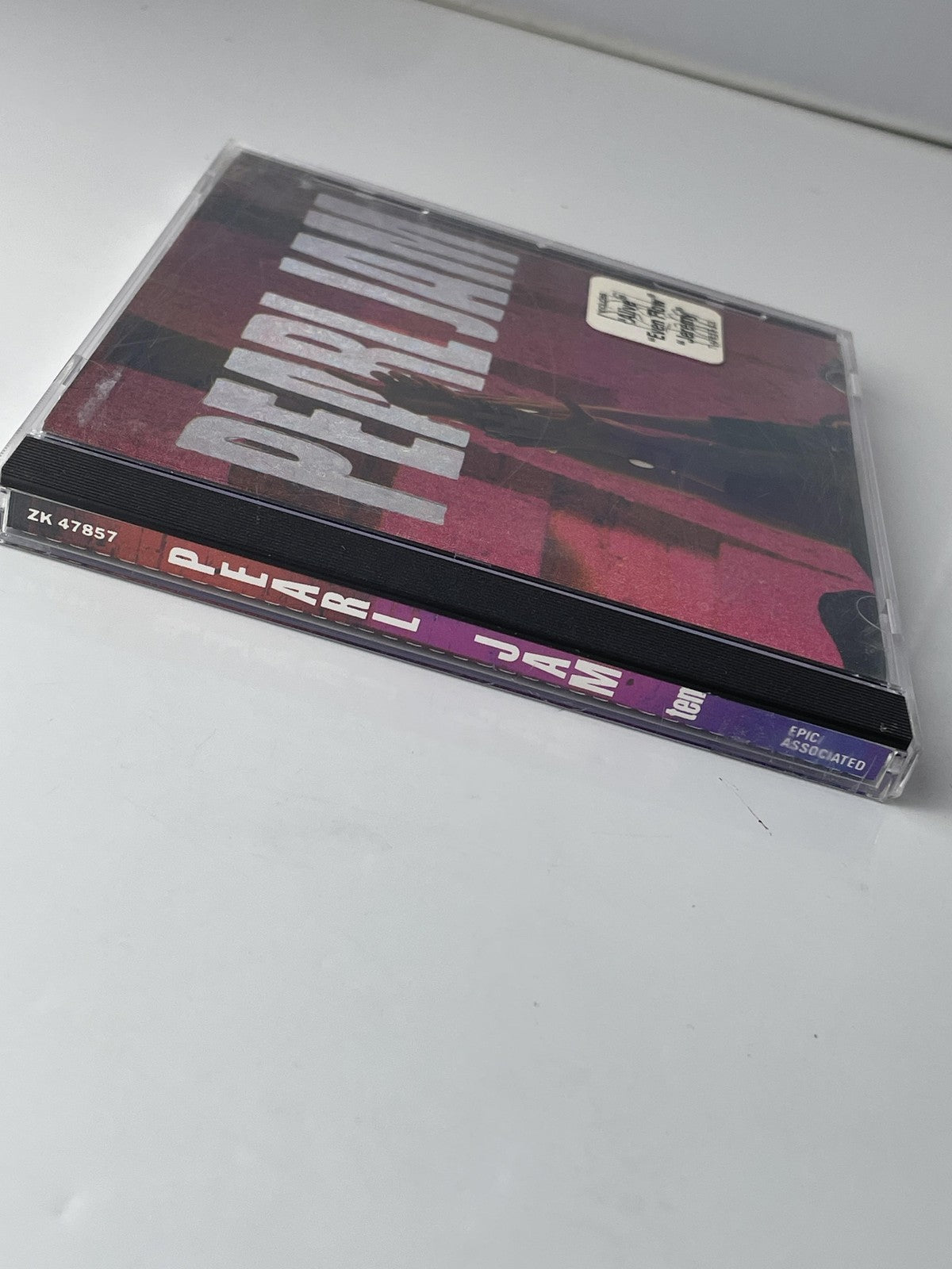 Pearl Jam CD Ten 1991 Grunge Rock Epic ZK 47857 AAD Hype Sticker Alive Even Flow