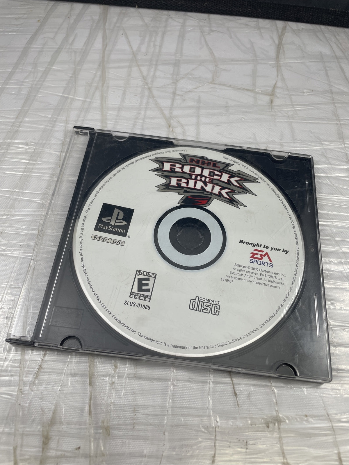 Sony PlayStation 1 PS1 Disc Only Tested NHL Rock the Rink Hockey Game