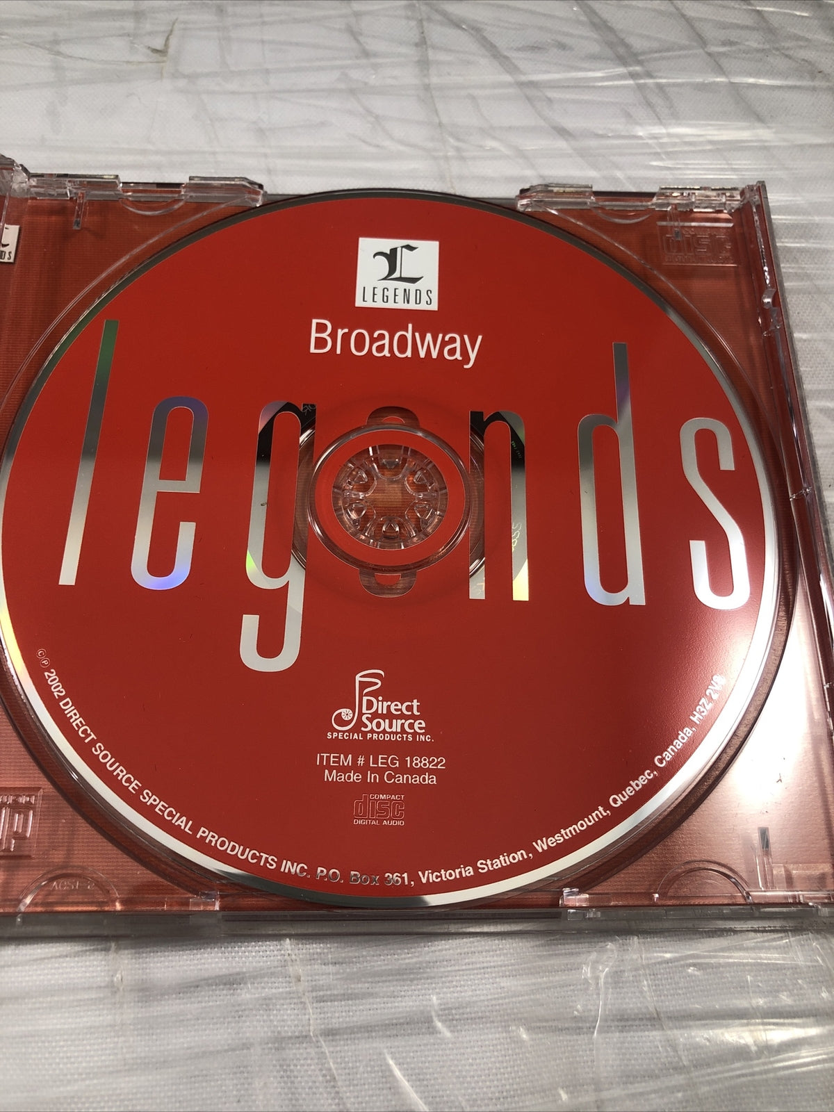 Broadway Legends (2002 Music CD) Rare Vintage Famous Music