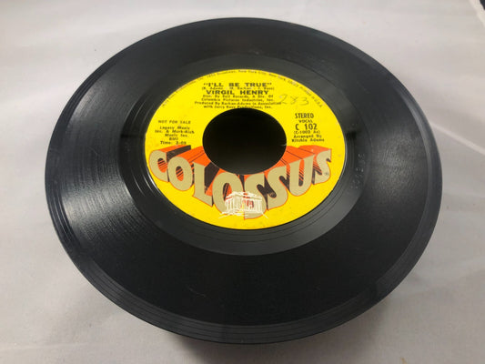 VIRGIL HENRY: I'll Be True US Colossus Northern Soul Promo 45 Hear VG RARE