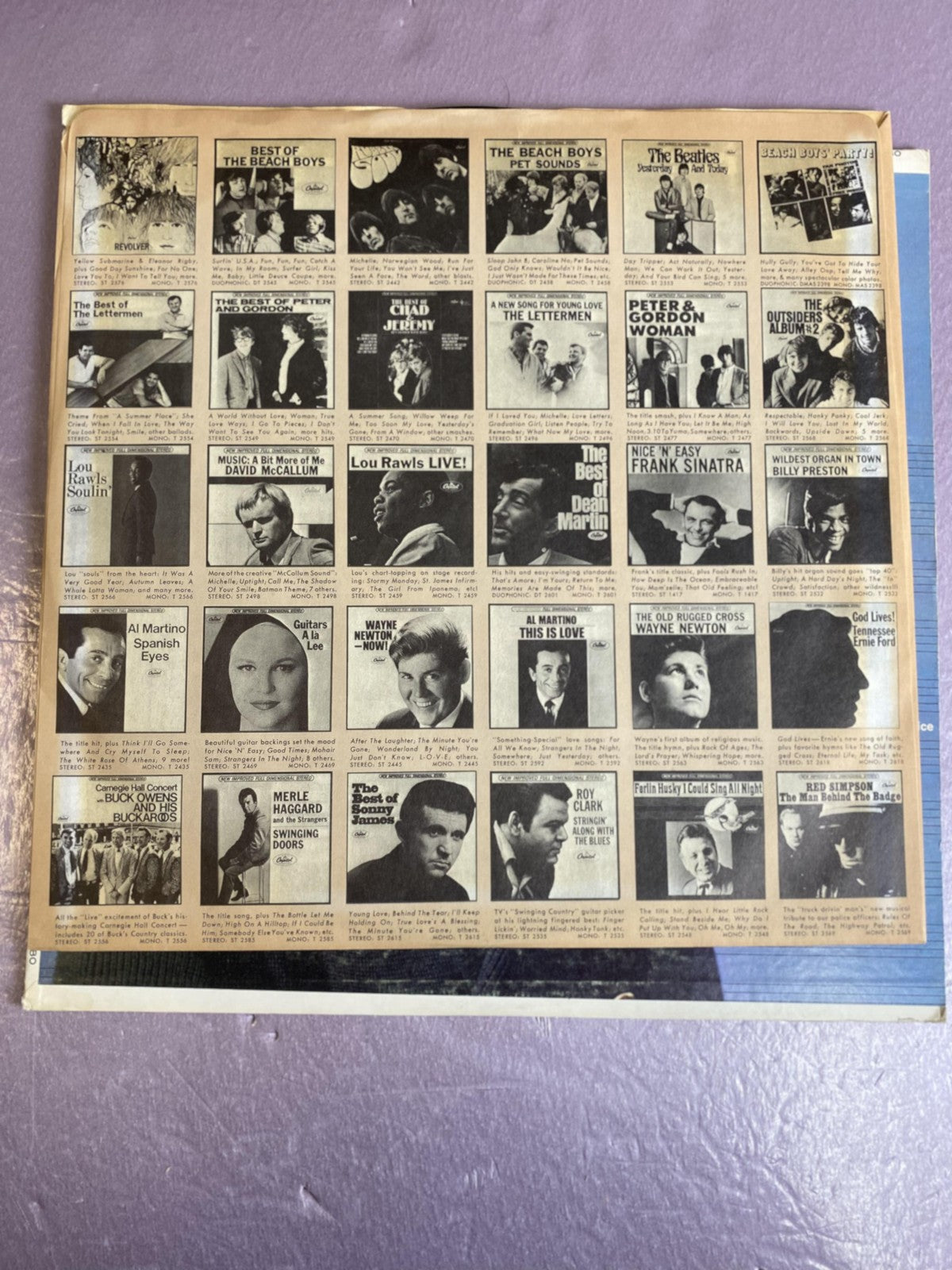 Vintage Nat King Cole Sincerely Nat King Cole Vinyl LP 1966 Capitol Jazz Vocal