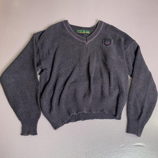 Hunting Horn Classics Sweater Mens Large Knit Crest Patch Pullover