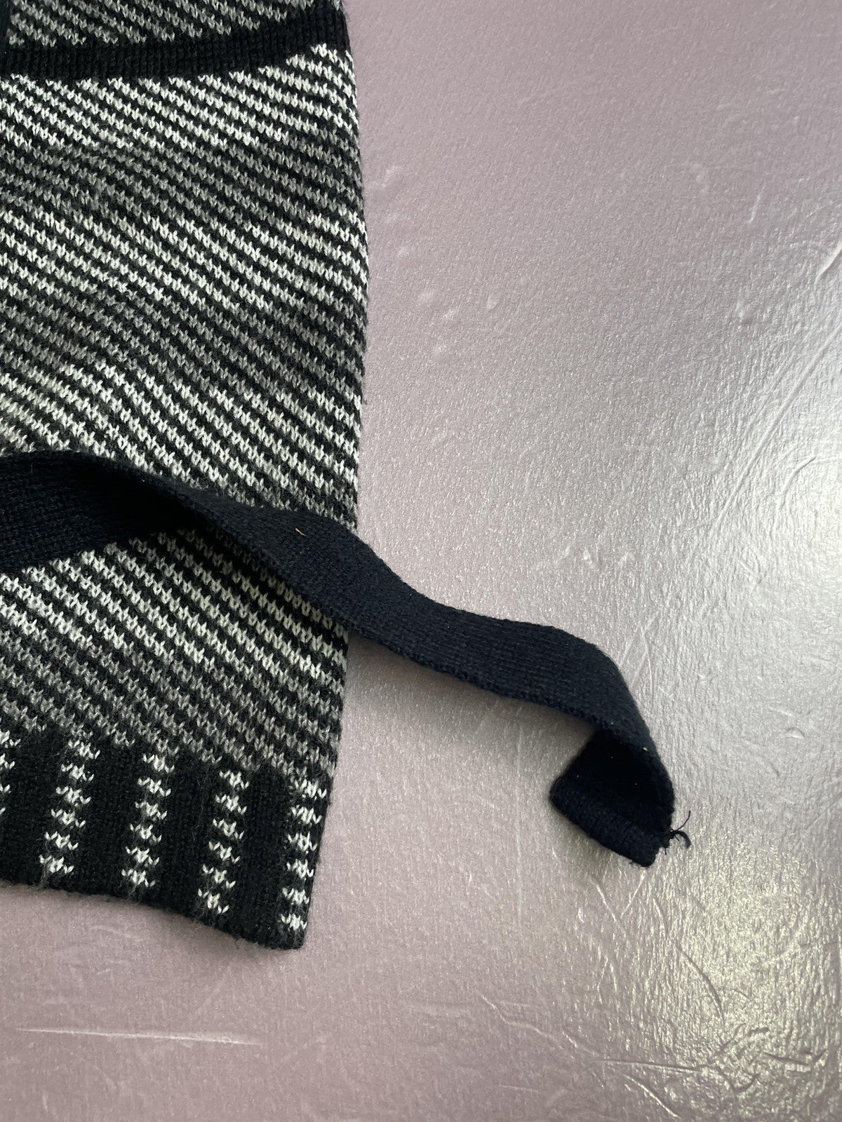 Say What Demanding Sweater Dress Womens Small Black White Cowl Neck Belted