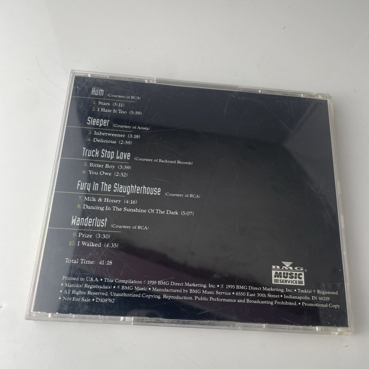 Discovery Sampler: Alternative (CD, 1995, BMG) Hum Sleeper Wanderlust