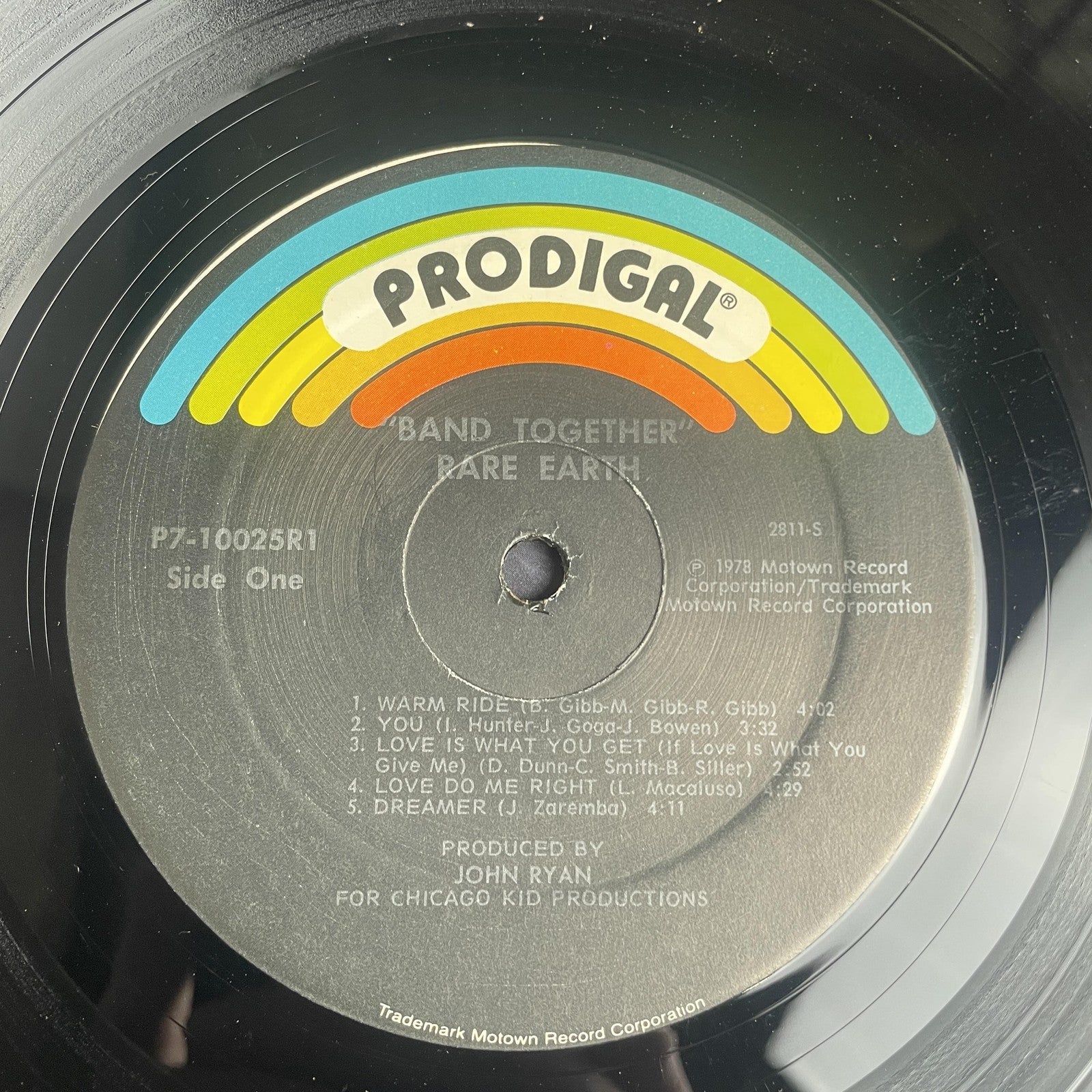 Vintage Rare Earth Band Together 12" Black Vinyl LP 1978 Prodigal Funk Rock