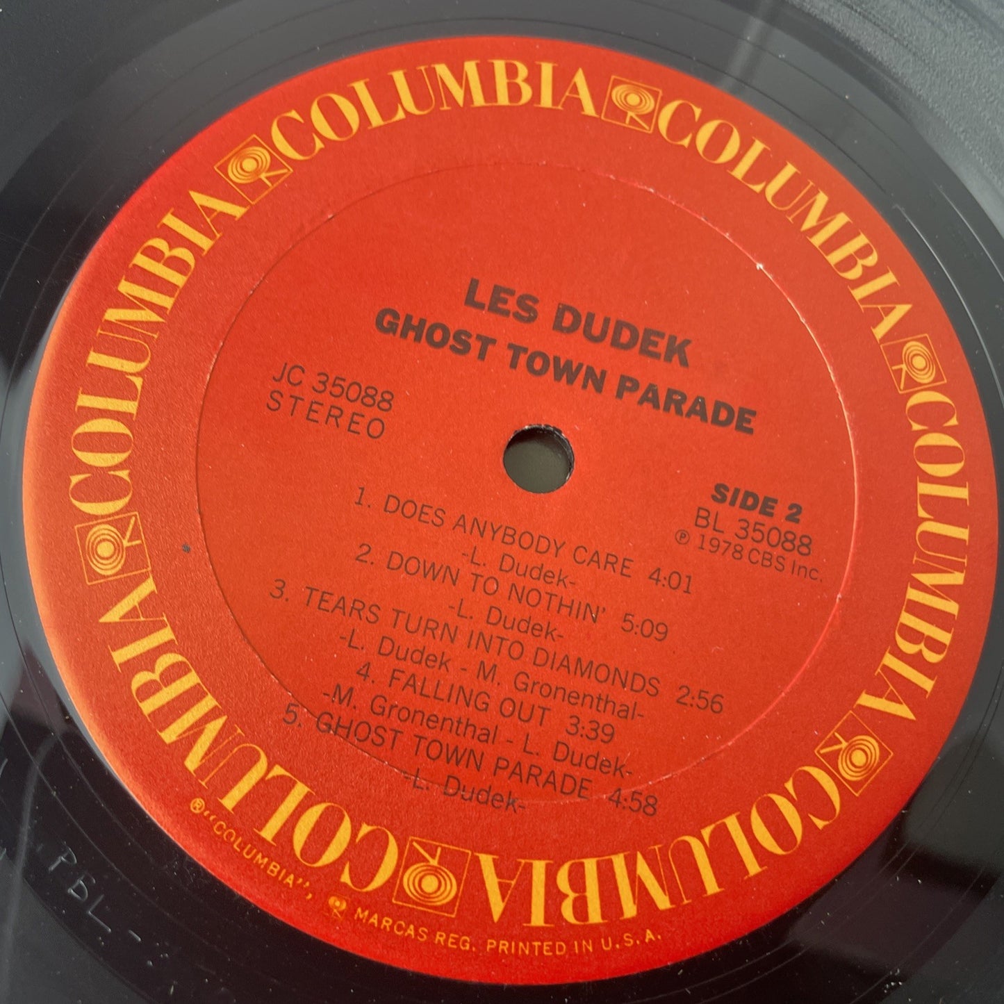 [ROCK/POP]~EXC LP~LES DUDEK~Ghost Town Parade~[Original 1978~CBS~Issue]