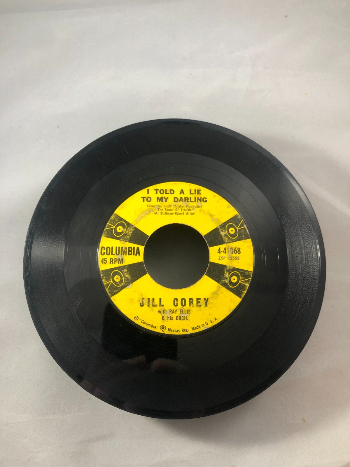 JILL COREY - I TOLD A LIE TO MY DARLIN' / EXACTLY LIKE YOU - COLUMBIA 45RPM G