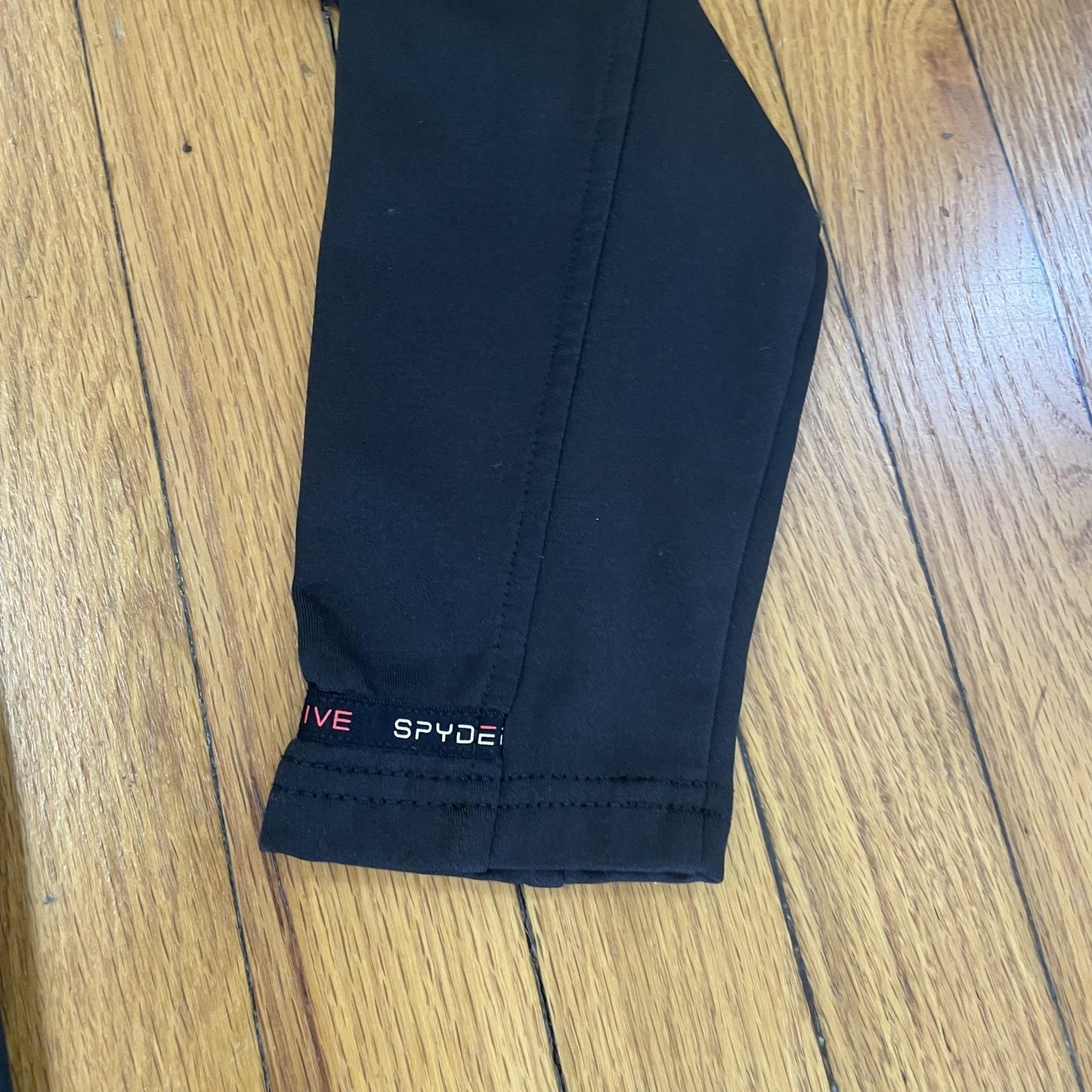 Spyder Active Pullover Mens Large Black Performance Long Sleeve Athletic Shirt