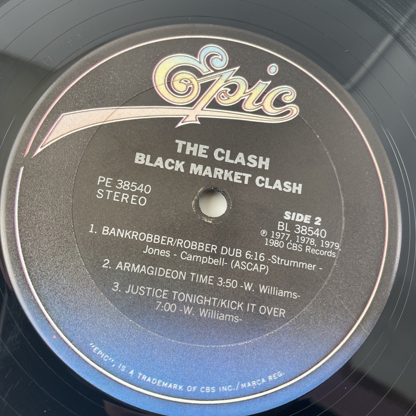 The Clash ‎– Black Market Clash - Epic ‎– PE 38540 - 1983 - LP - VG