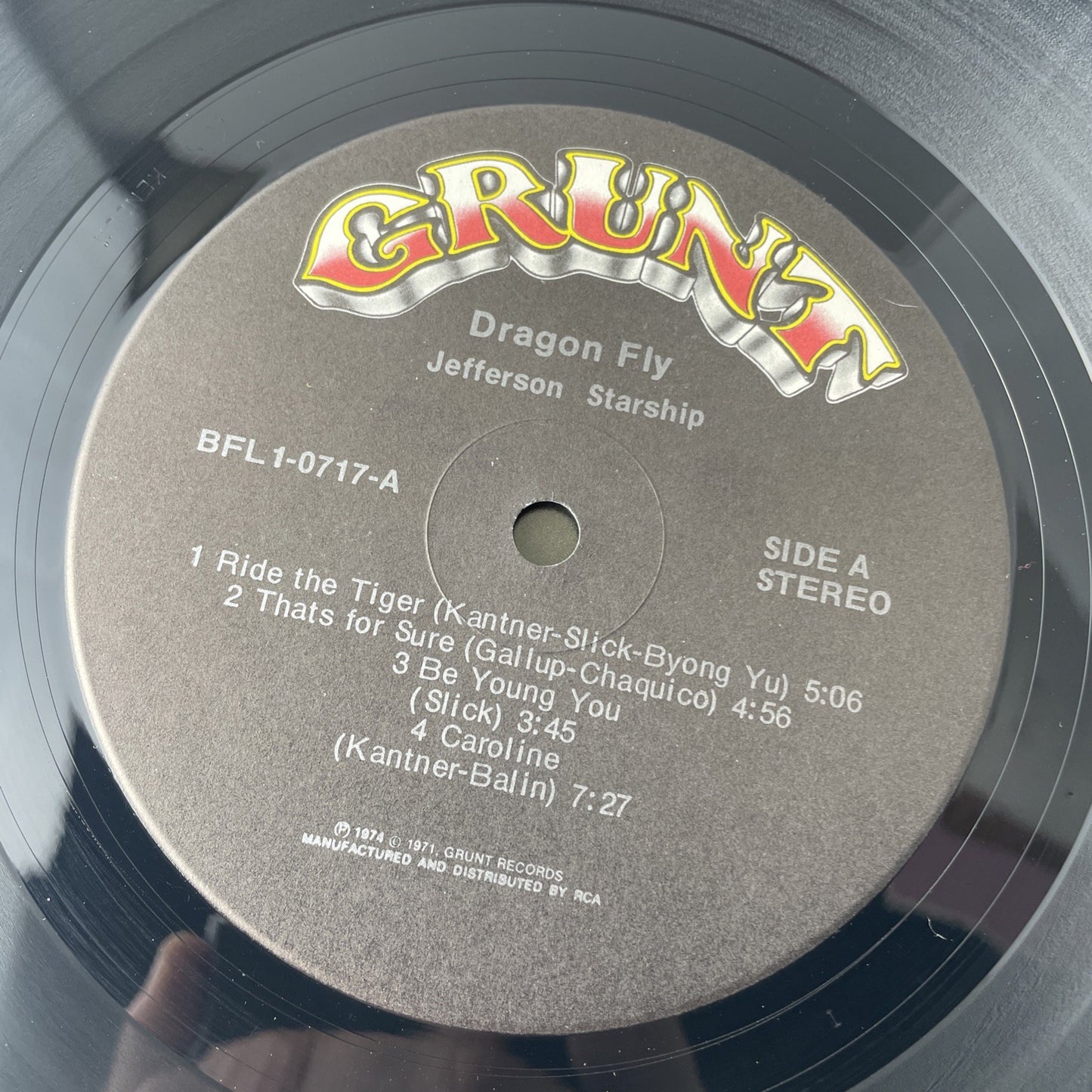 Jefferson Starship ‎Dragon Fly French Press Vinyl LP BFL1-0717 1974 VG+ In Shrin