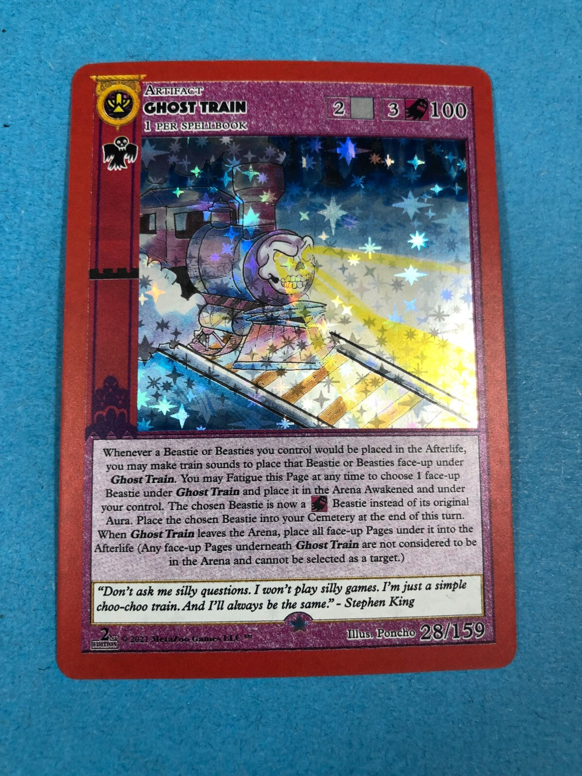 Ghost Train Full Holo Cryptid Nation 2nd Ed #28/159. c1174