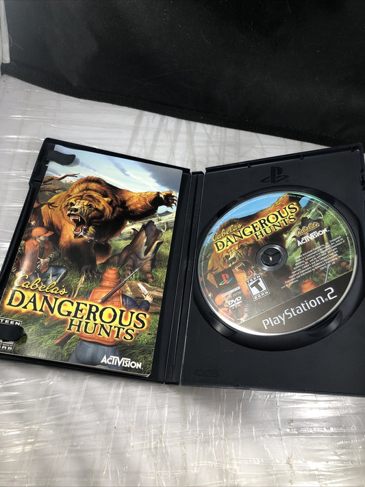 Cabela's Dangerous Hunts Sony Playstation 2 CIB Tested And Works Free Shipping 