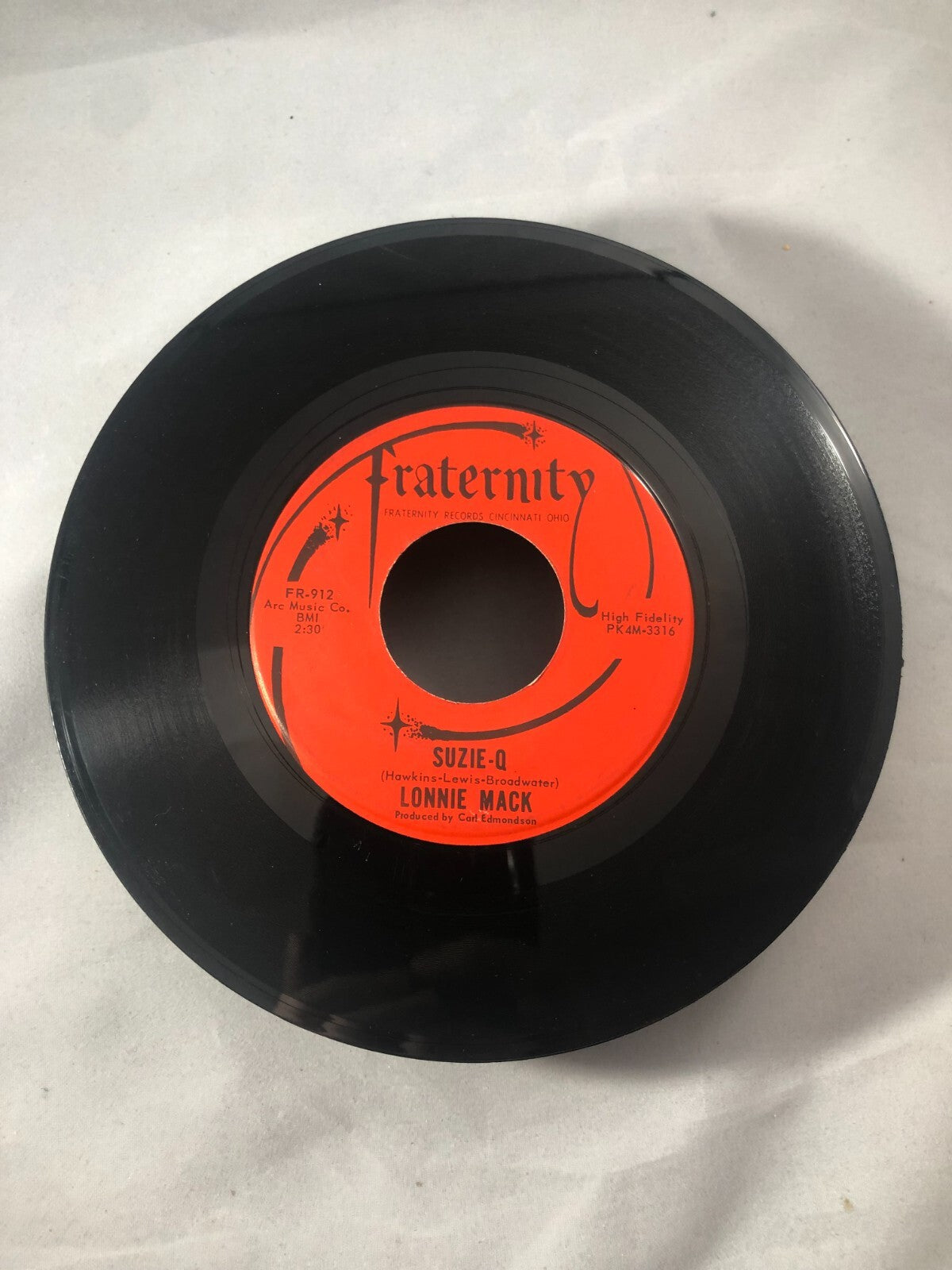 Lonnie Mack Suzie Q / Wham! 45 Rock a4 Fraternity records VG