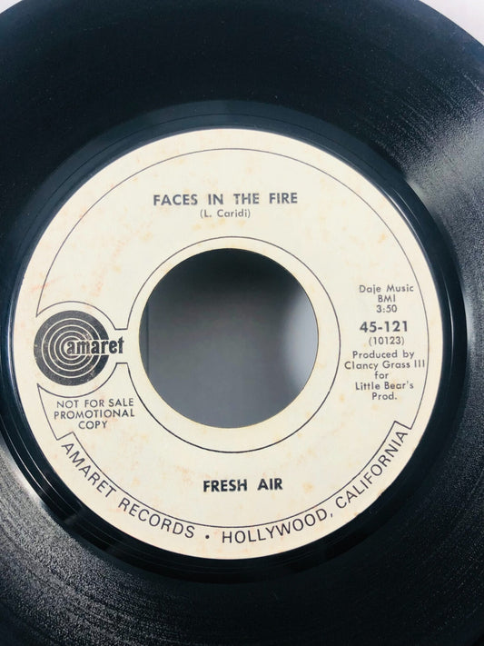 RARE Spain Psychadelic Rock 45 Fresh Air For What It's Worth / Faces In The Fire