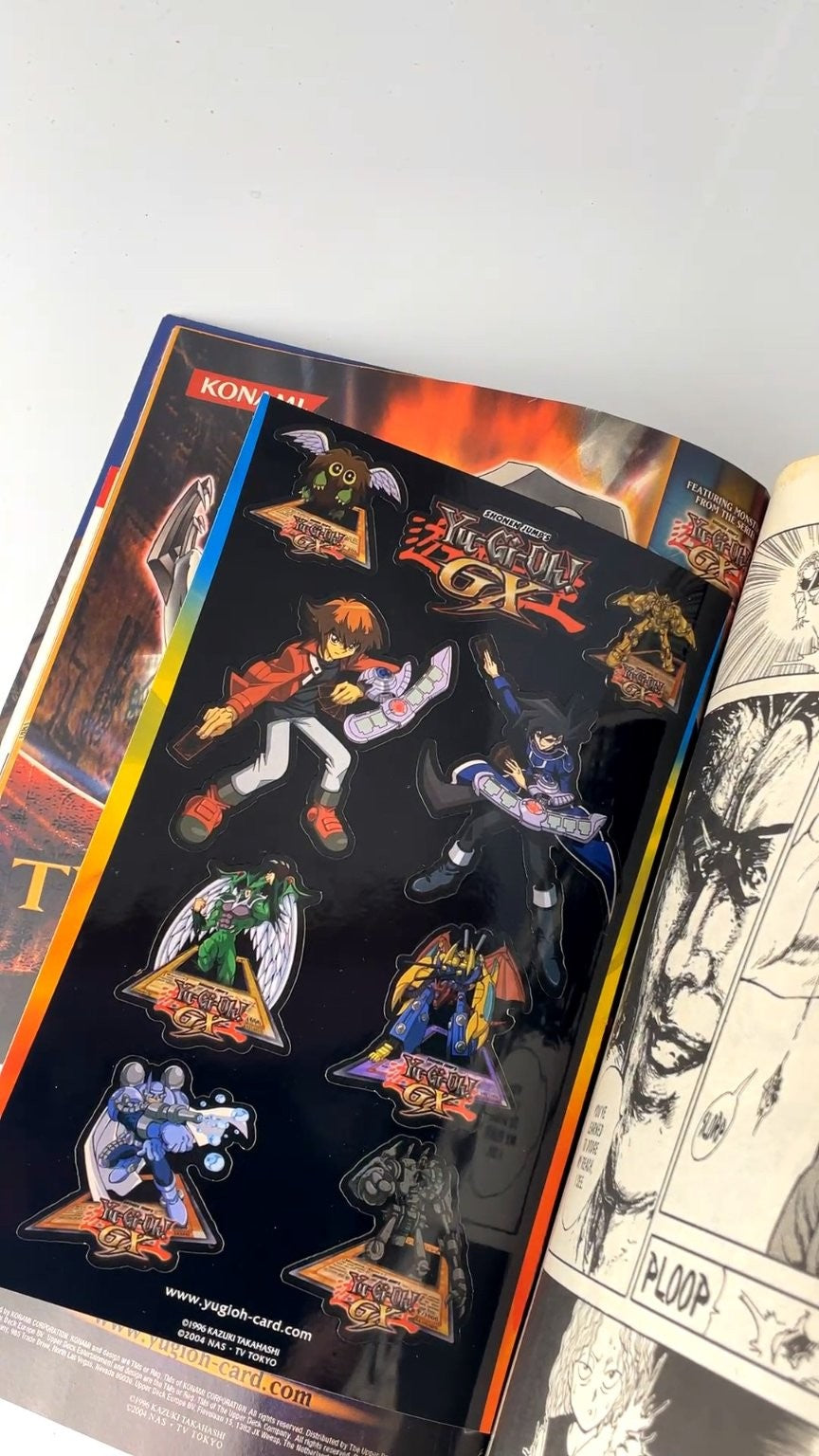 Shonen Jump Vol 4 Issue 6 June 2006 Naruto One Piece Yu-Gi-Oh! STICKERS