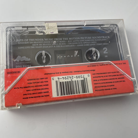 Cassette Tape Tom Cruise Nascar DAYS OF THUNDER Movie Music Soundtrack