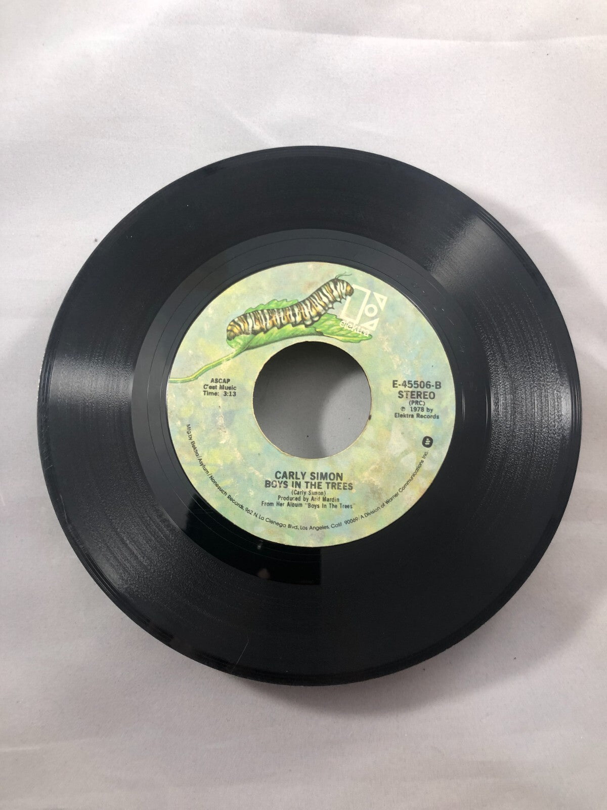 CARLY SIMON & JAMES TAYLOR DEVOTED TO YOU/BOYS IN THE TREES USED 45RPM VINYL