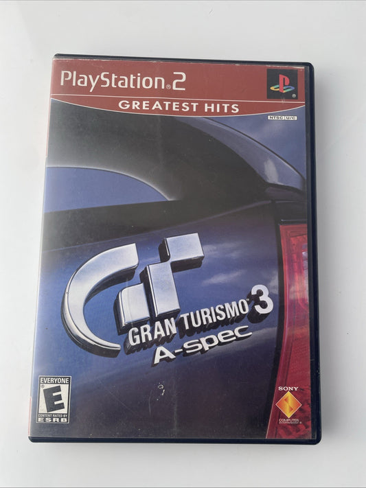 Gran Turismo 3 A-Spec (Sony PlayStation 2, 2001) Complete With Manual & Tested