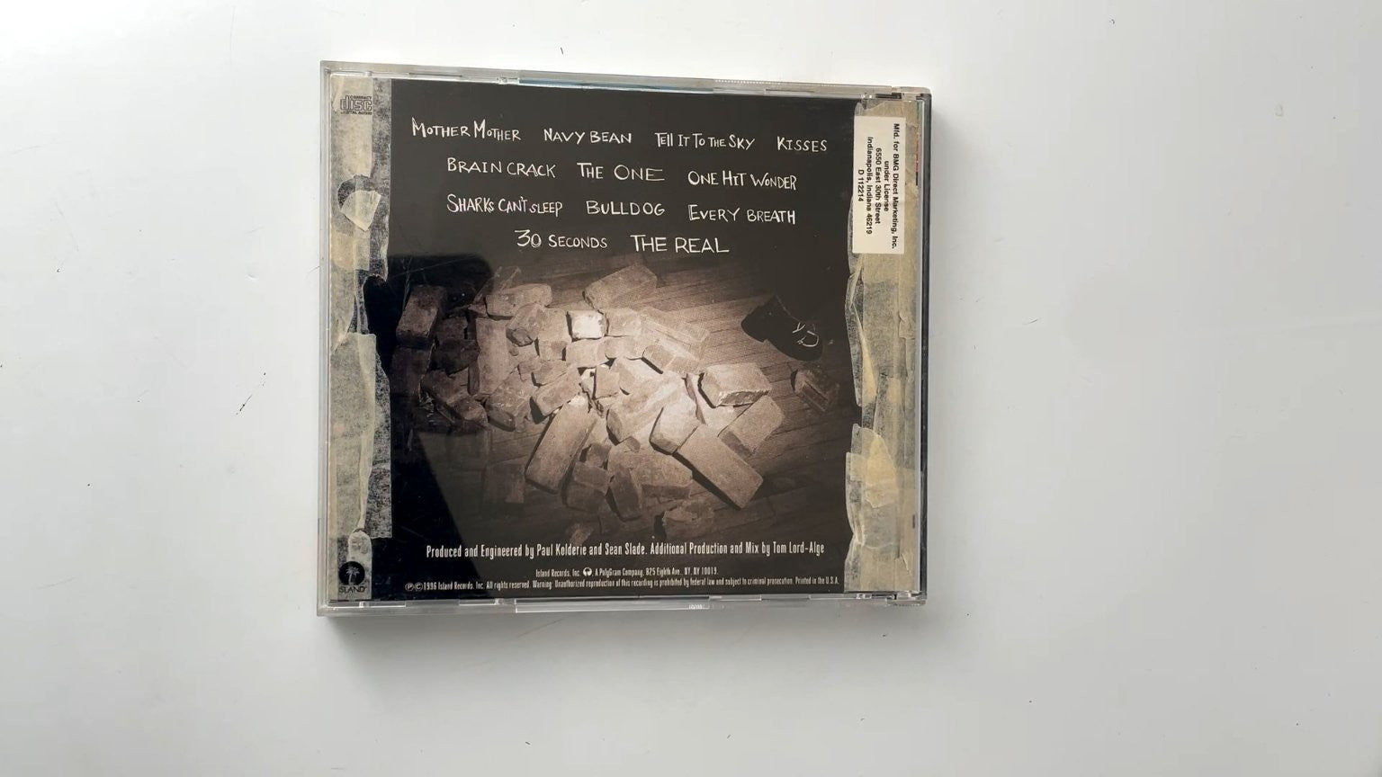 Tracy Bonham - The Burdens of Being Upright CD 1996 Rock Island
