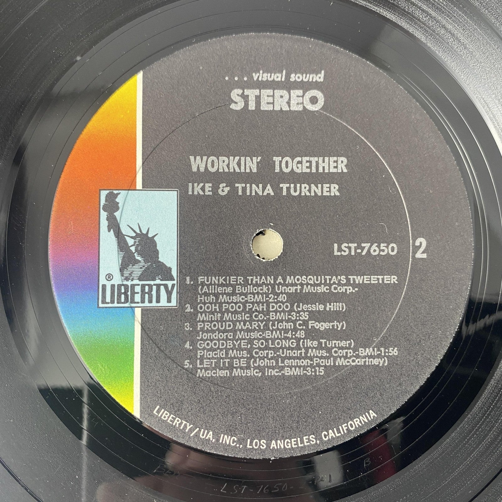 Vintage Ike & Tina Turner Workin' Together 12" Vinyl LP 1970 Liberty R&B Soul