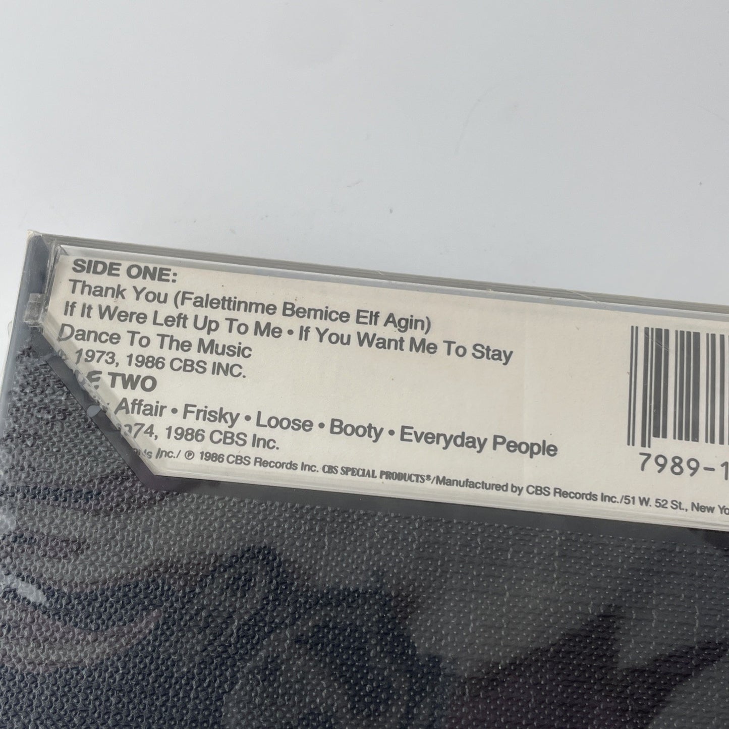 SLY AND THE FAMILY STONE GREATEST HITS Cassette Tape 1987 Funk Soul Rock Rare
