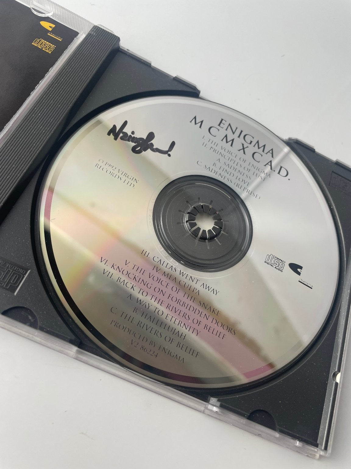 Enigma - MCMXC A.D. CD 1990 Debut Album New Age Charisma