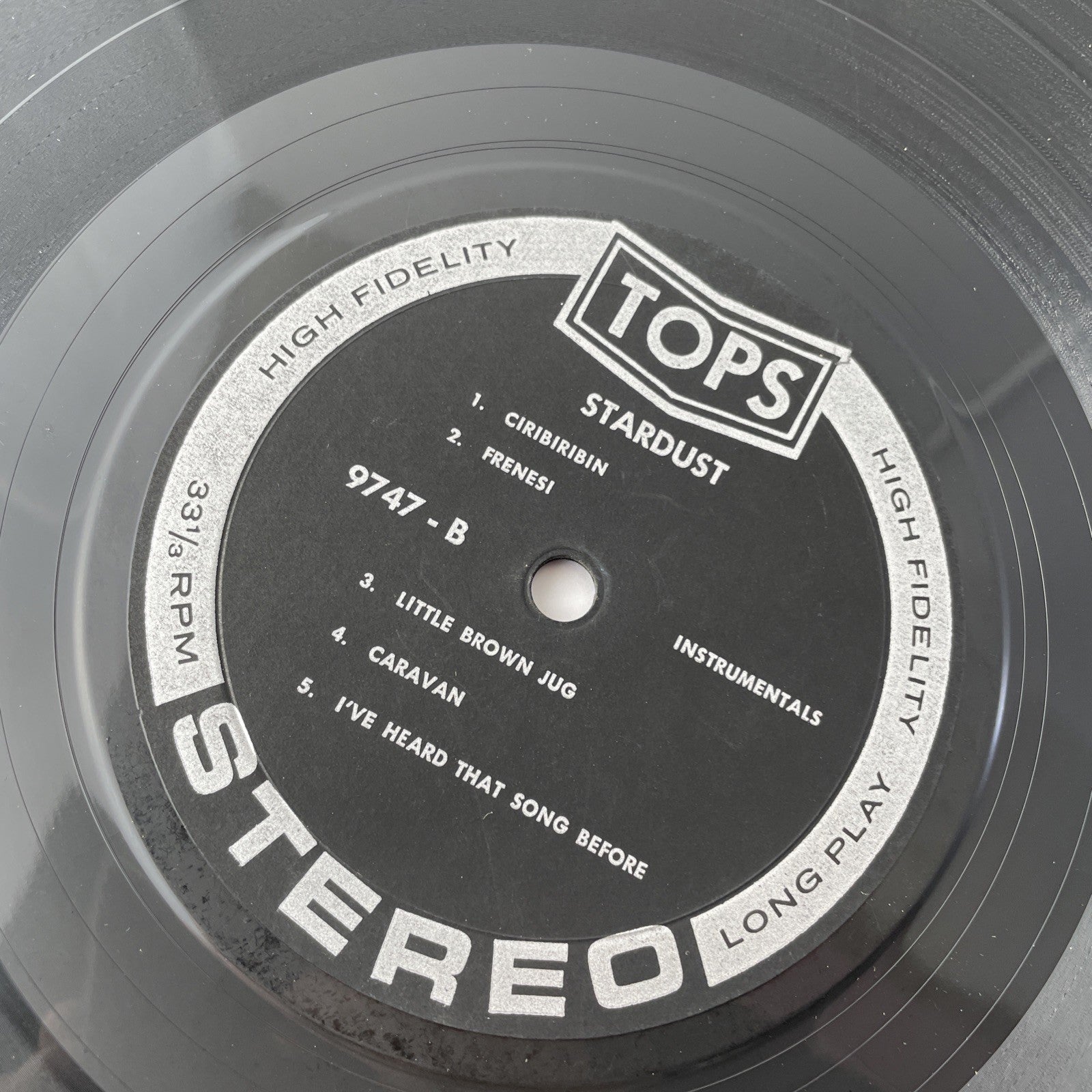 Dave Pell ‎– Stardust (And 9 Other Magnificent Hits!): Tops Records LP (Jazz)