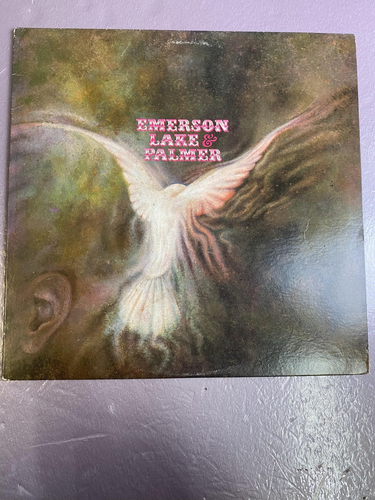 Vintage Emerson, Lake & Palmer Self-Titled Vinyl 12" LP 1970 Anti Prog Rock
