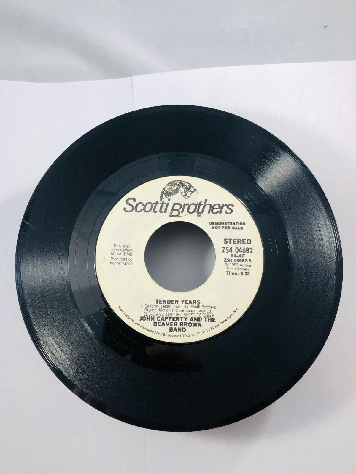 John Cafferty Beaver Brown Band Tender Years Promo WLP  US 7” 45 Rare DJ vintage