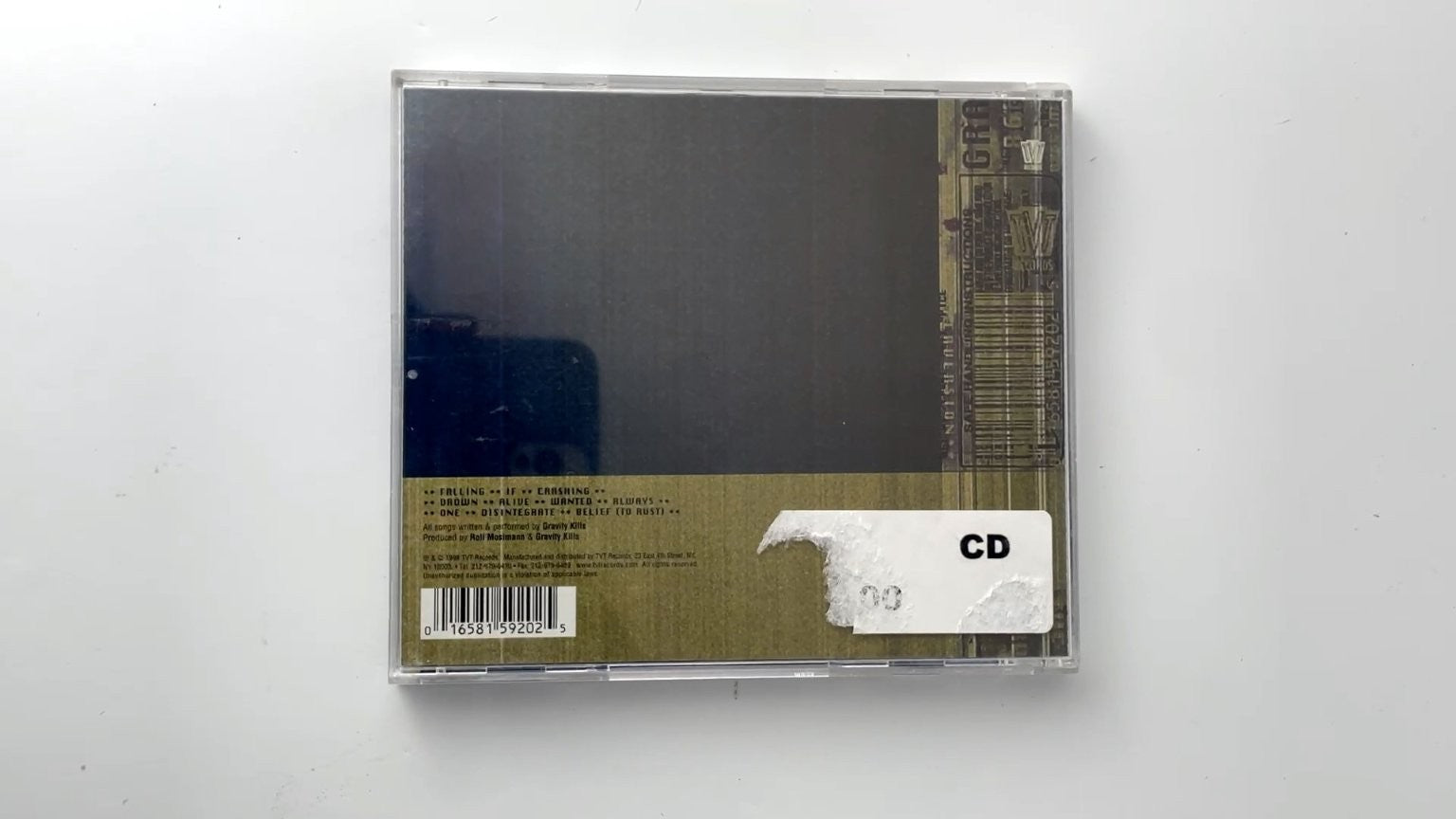 Gravity Kills - Perversion CD 1998 Industrial Rock TVT Records  GOTH