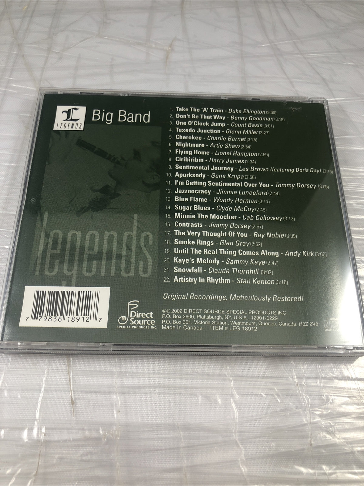 Various – Big Band Legends (CD) Artie Duke Ellington Gene Krupa Vintage CD Music