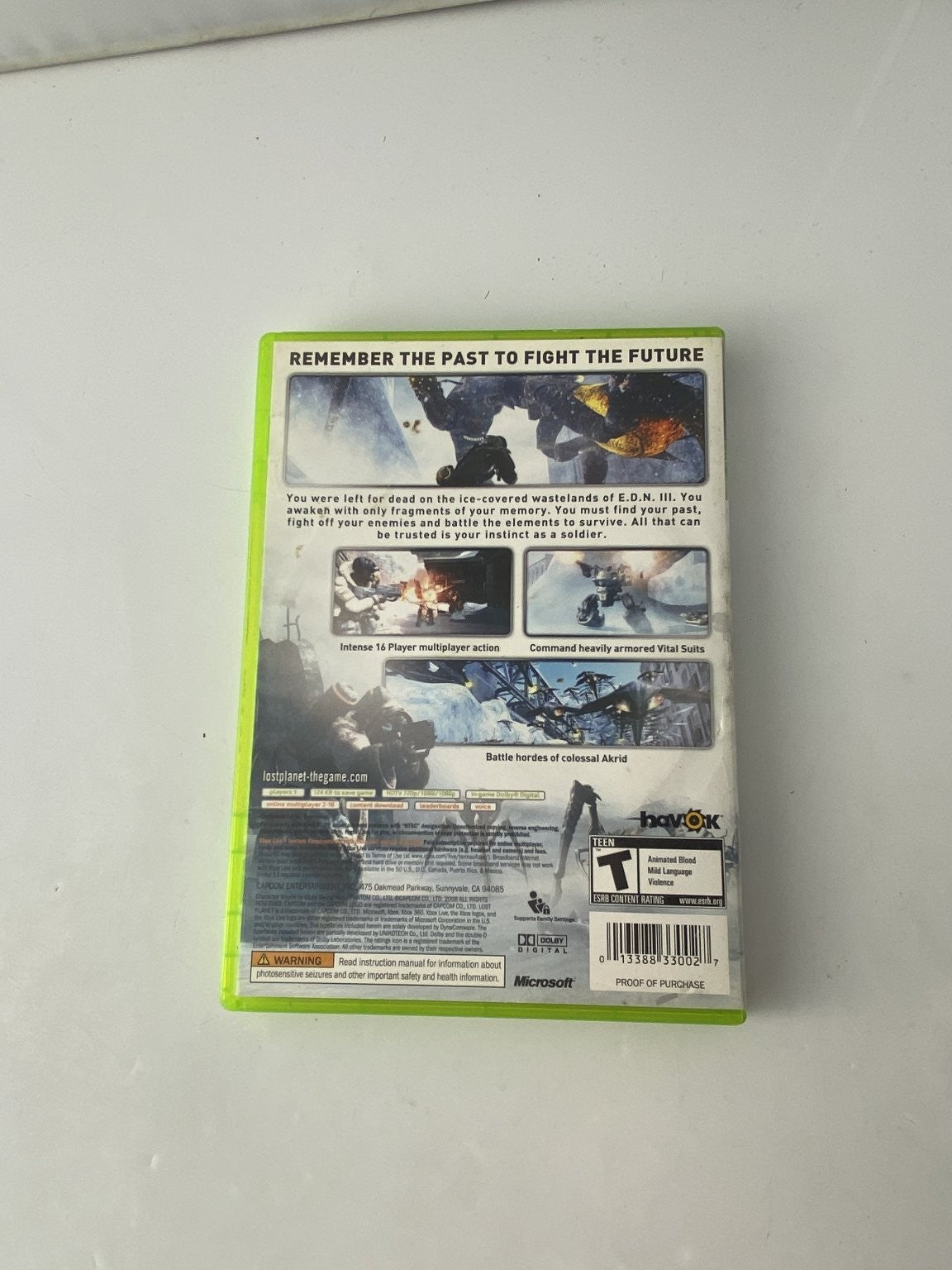 Lost Planet Extreme Condition Xbox 360 Video Game Multiplayer Sci-Fi Shooter