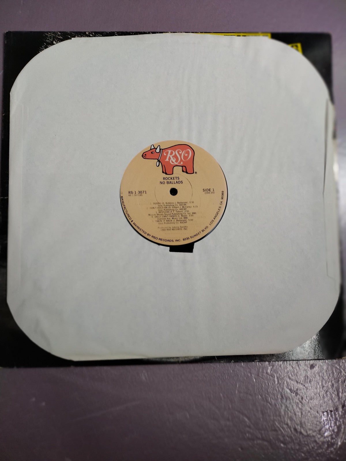 Vintage The Strokes 12" Vinyl LP No Ballads RSO Black Classic Hard Rock 1980