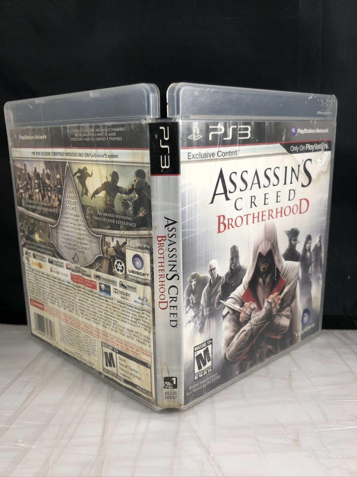 Assassins' Creed Brotherhood PlayStation 3 PS3 Damaged Case Good Disc