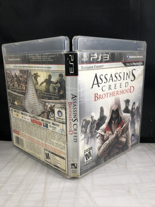 Assassins' Creed Brotherhood PlayStation 3 PS3 Damaged Case Good Disc