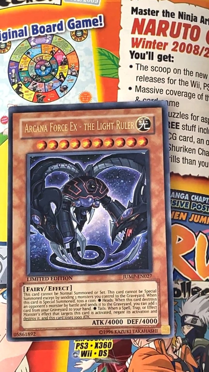 Shonen Jump Magazine Vol 6 Issue 12 Dec 2008 Naruto One Piece Bleach WITH CARD