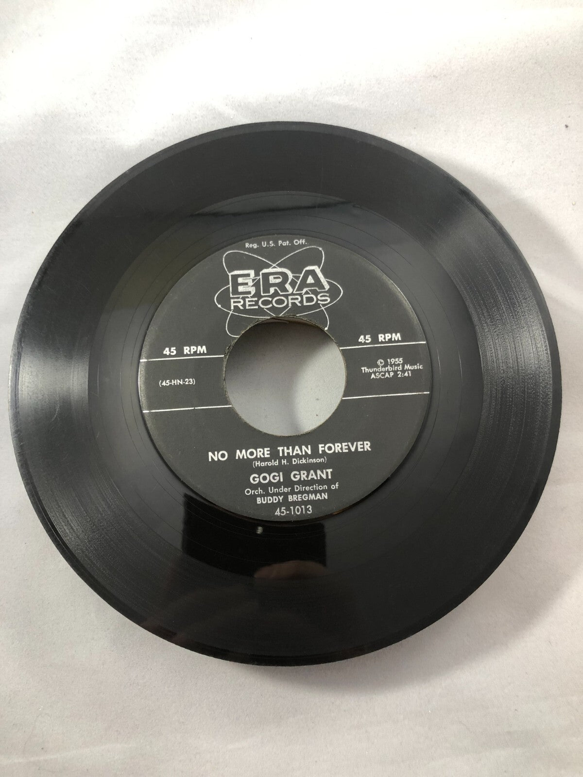 GOGI GRANT - THE WAYWARD WIND / NO MORE THAN FOREVER -  7" VINYL 45 RPM VG