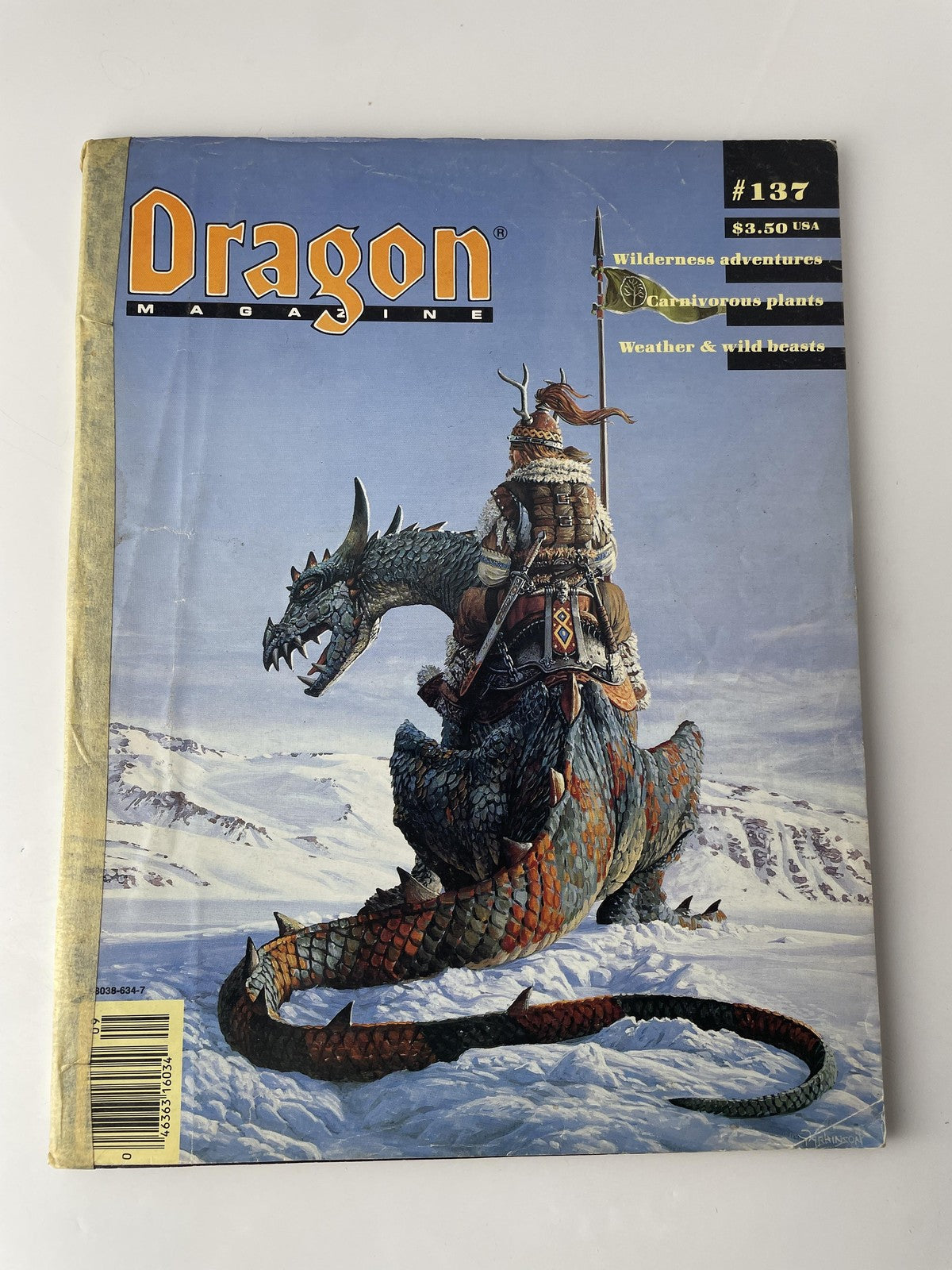 Vintage Dragon Magazine Issue #137 Sept 1988 TSR D&D Fantasy RPG Wilderness