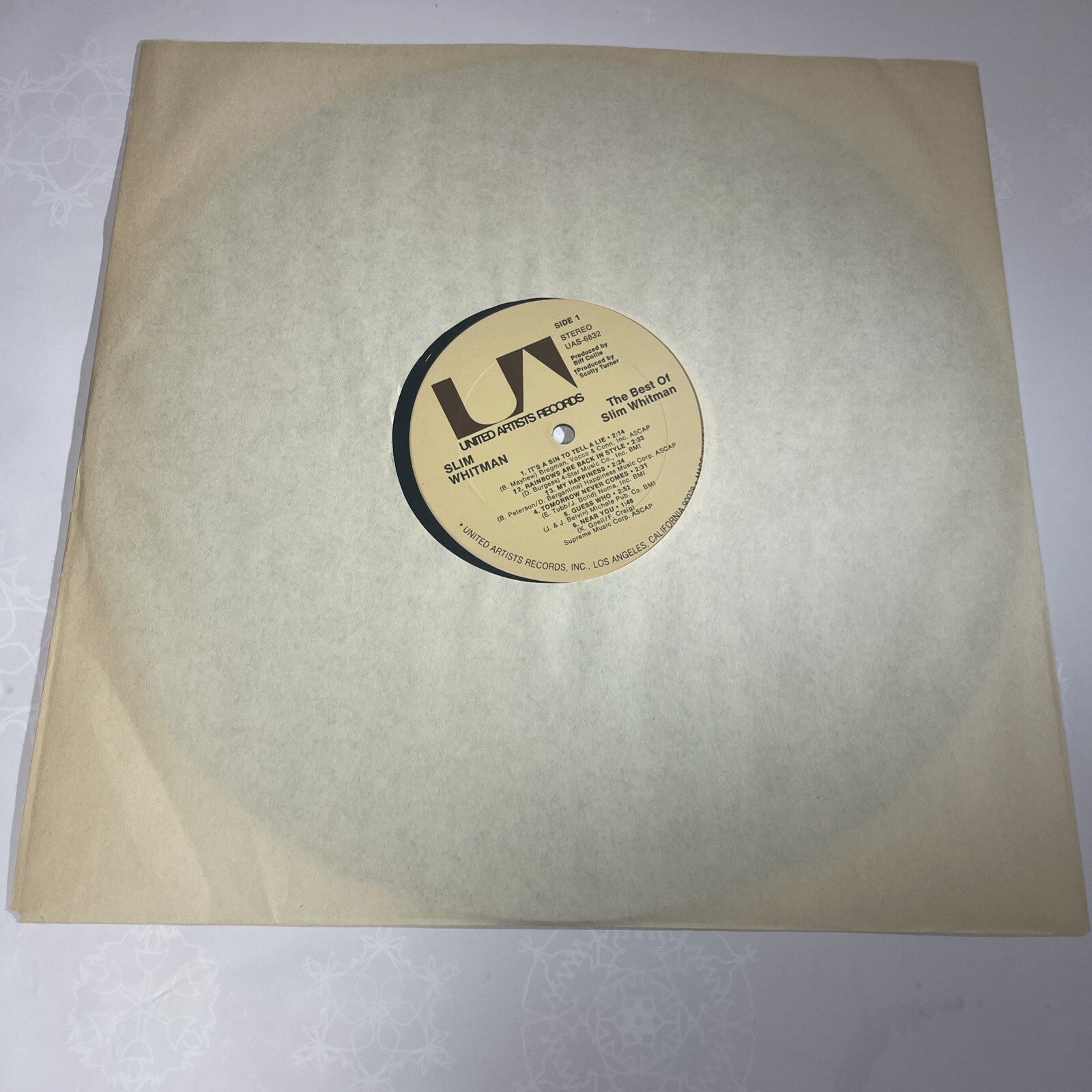 Slim Whitman The Best Of Slim Whitman  Liberty LP Vinyl Record Album VG+