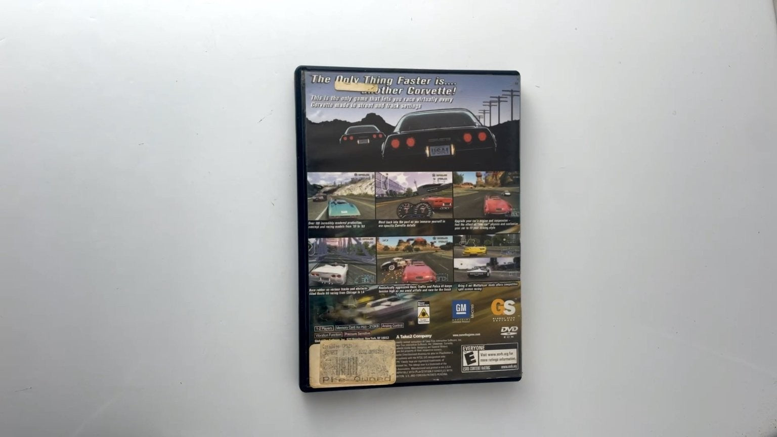 Corvette PlayStation 2 Video Game Racing Multiplayer