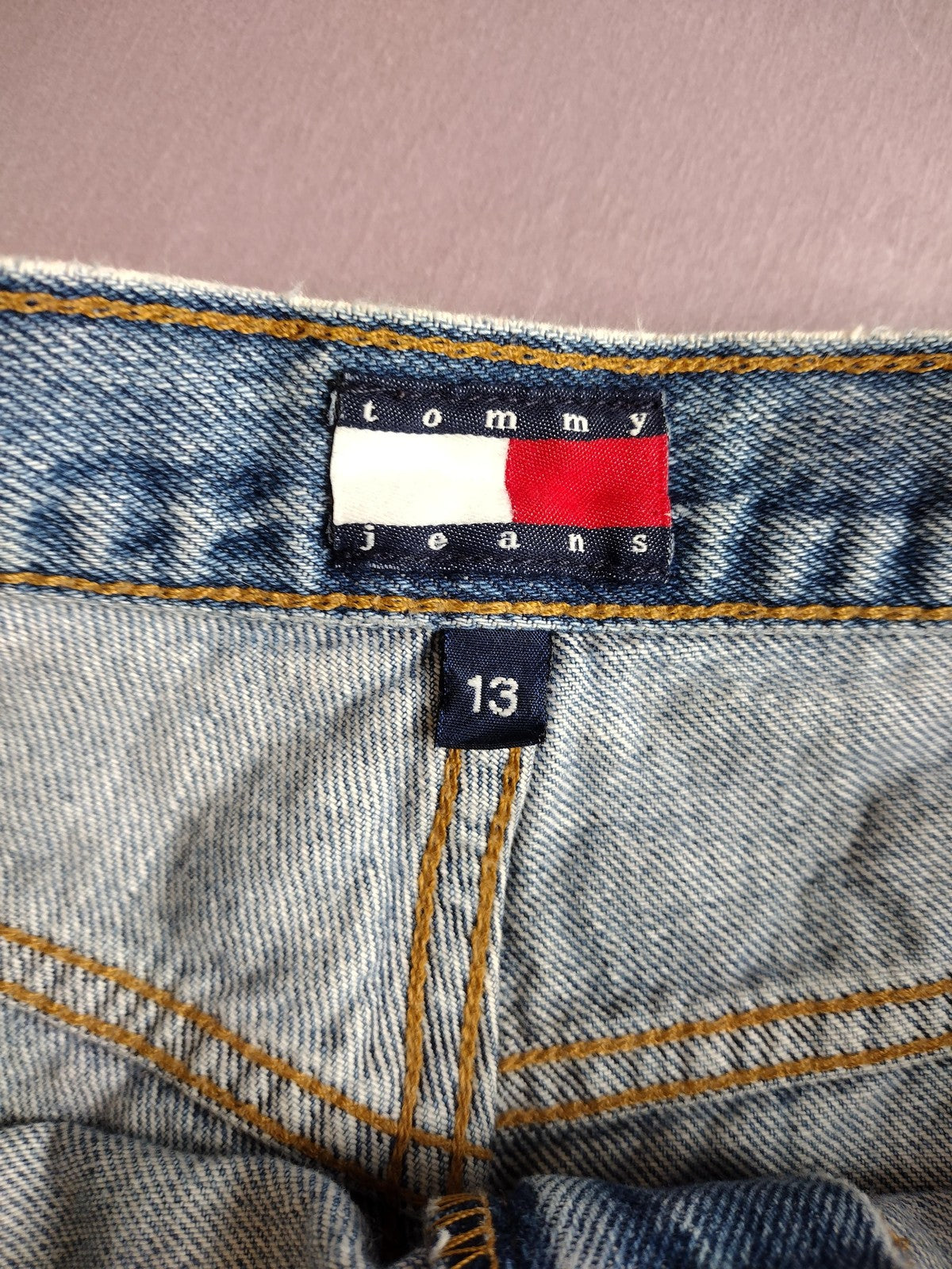 Tommy Jeans Denim Shorts Juniors 13 Blue Relaxed Fit Mom Casual Pockets