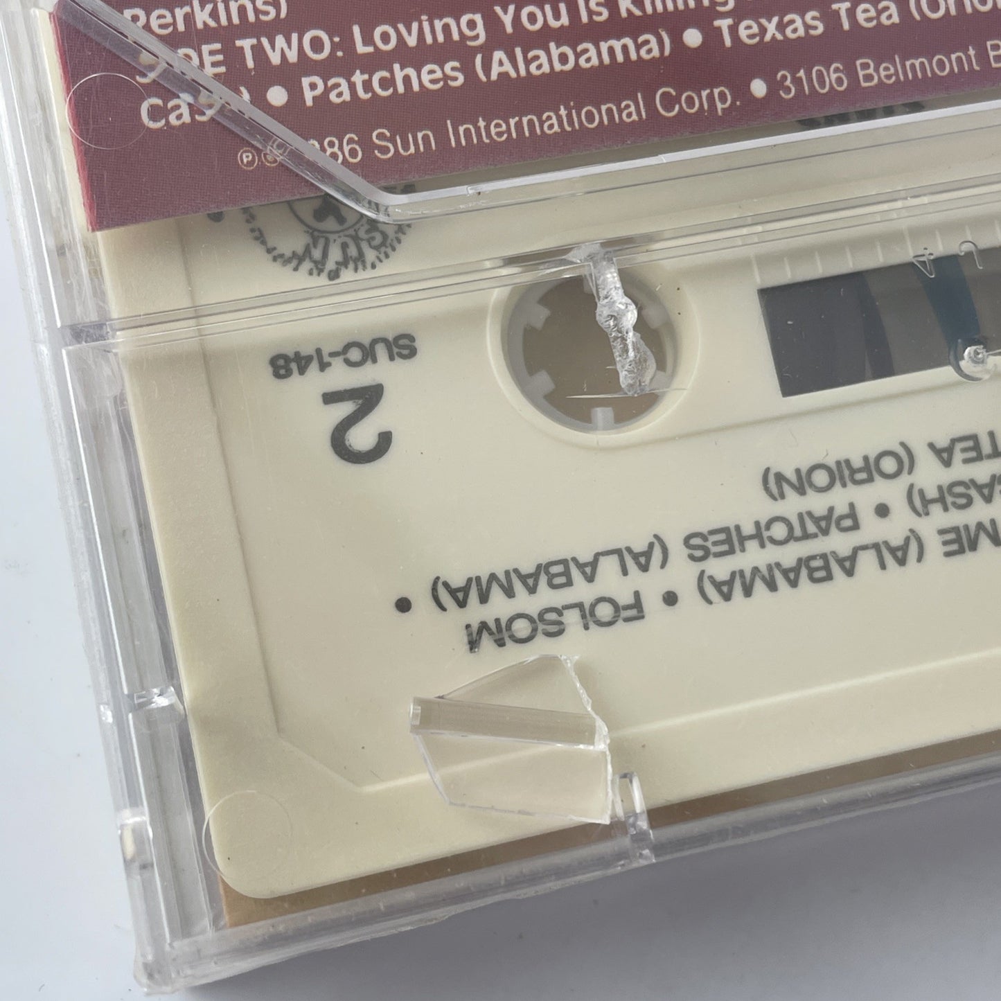 Stars Collector Series Of Historical Recordings Cassette Tape 1986 Sun Nashville