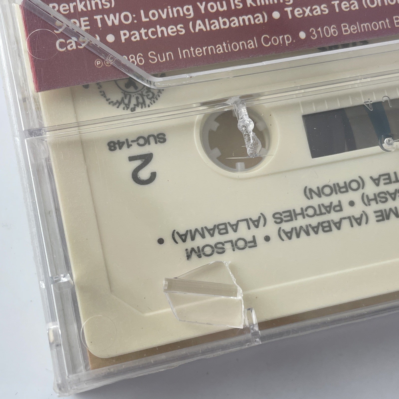 Stars Collector Series Of Historical Recordings Cassette Tape 1986 Sun Nashville