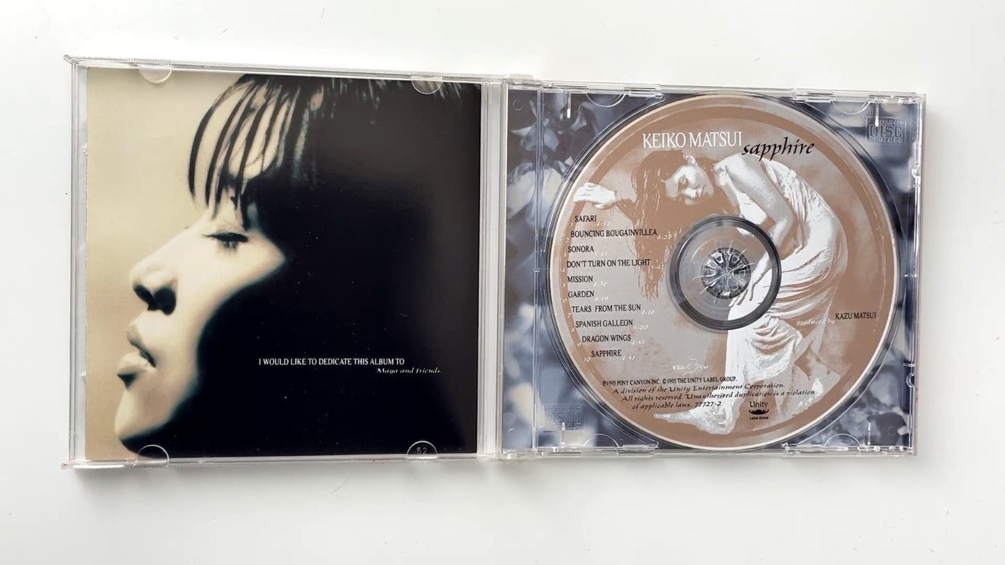 Keiko Matsui - Sapphire CD 1995 Jazz Fusion White Cat Label