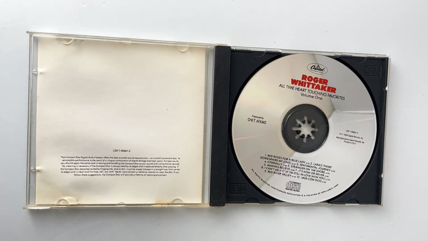 Roger Whittaker - All Time Heart Touching Favorites CD 1990 Easy Listening