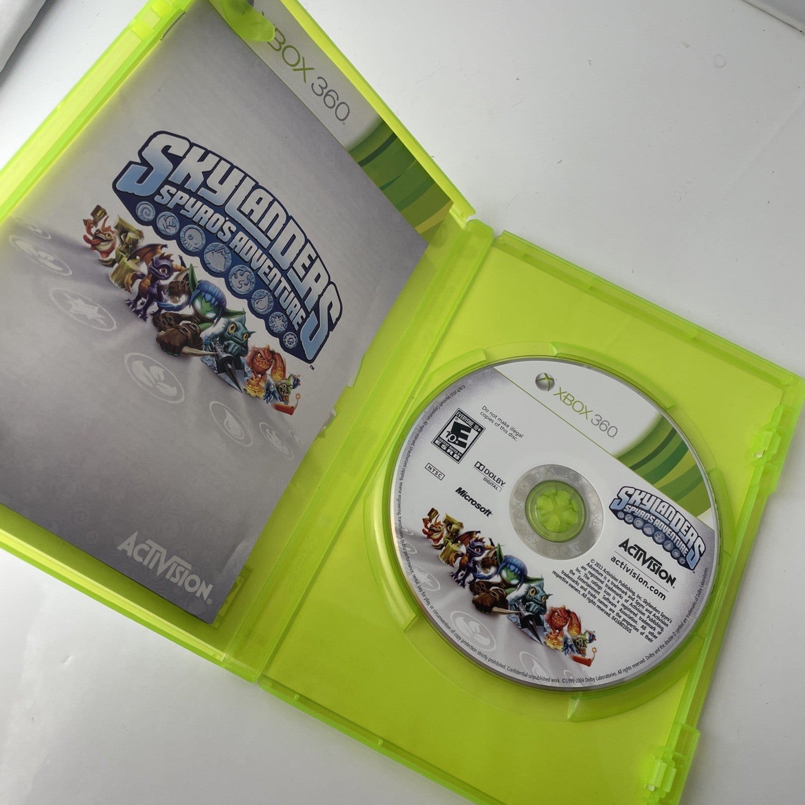 Skylanders Spyro's Adventure (Microsoft Xbox 360) Game Only Complete CIB Tested 