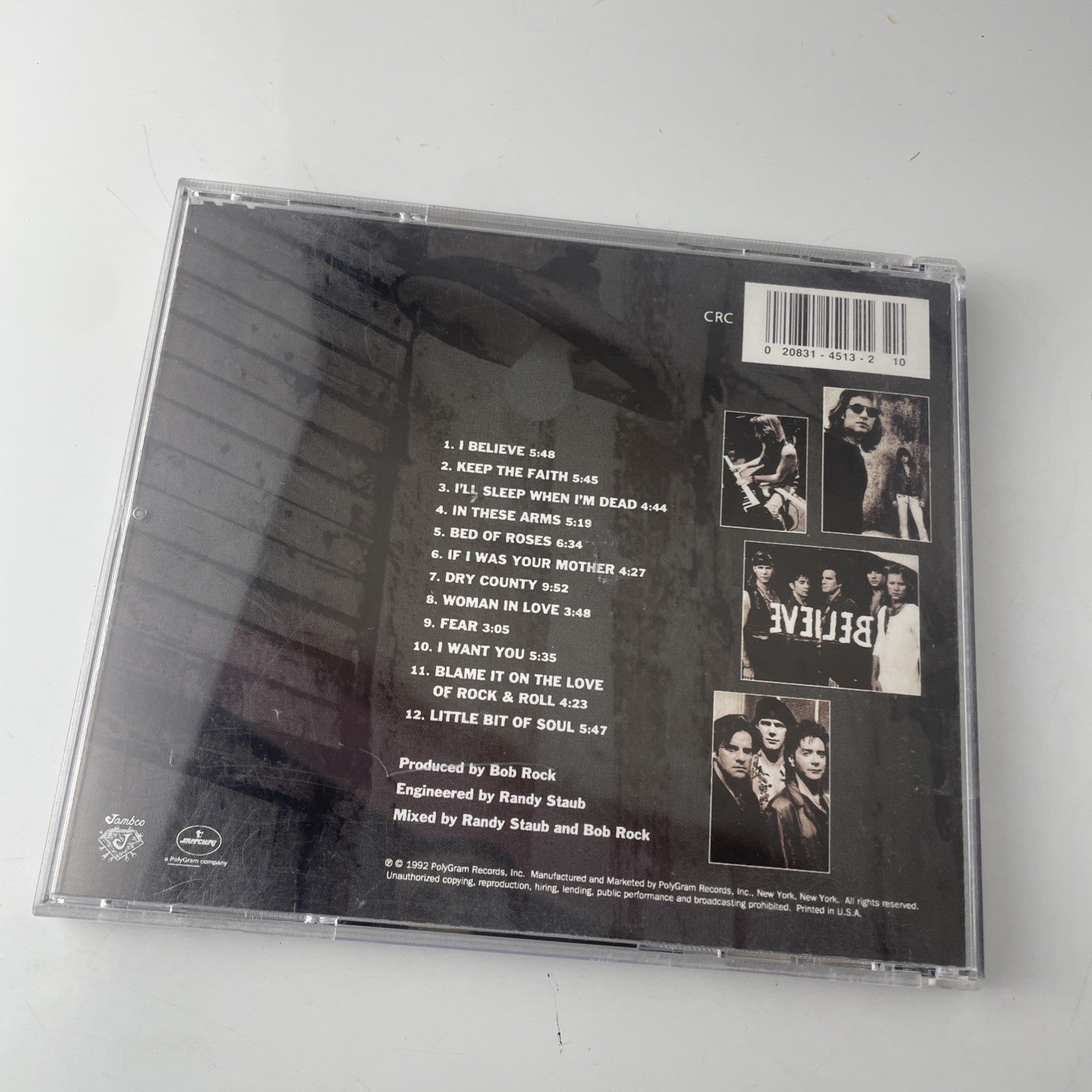 Bon Jovi Keep The Faith CD 1992 PolyGram Records Very Good