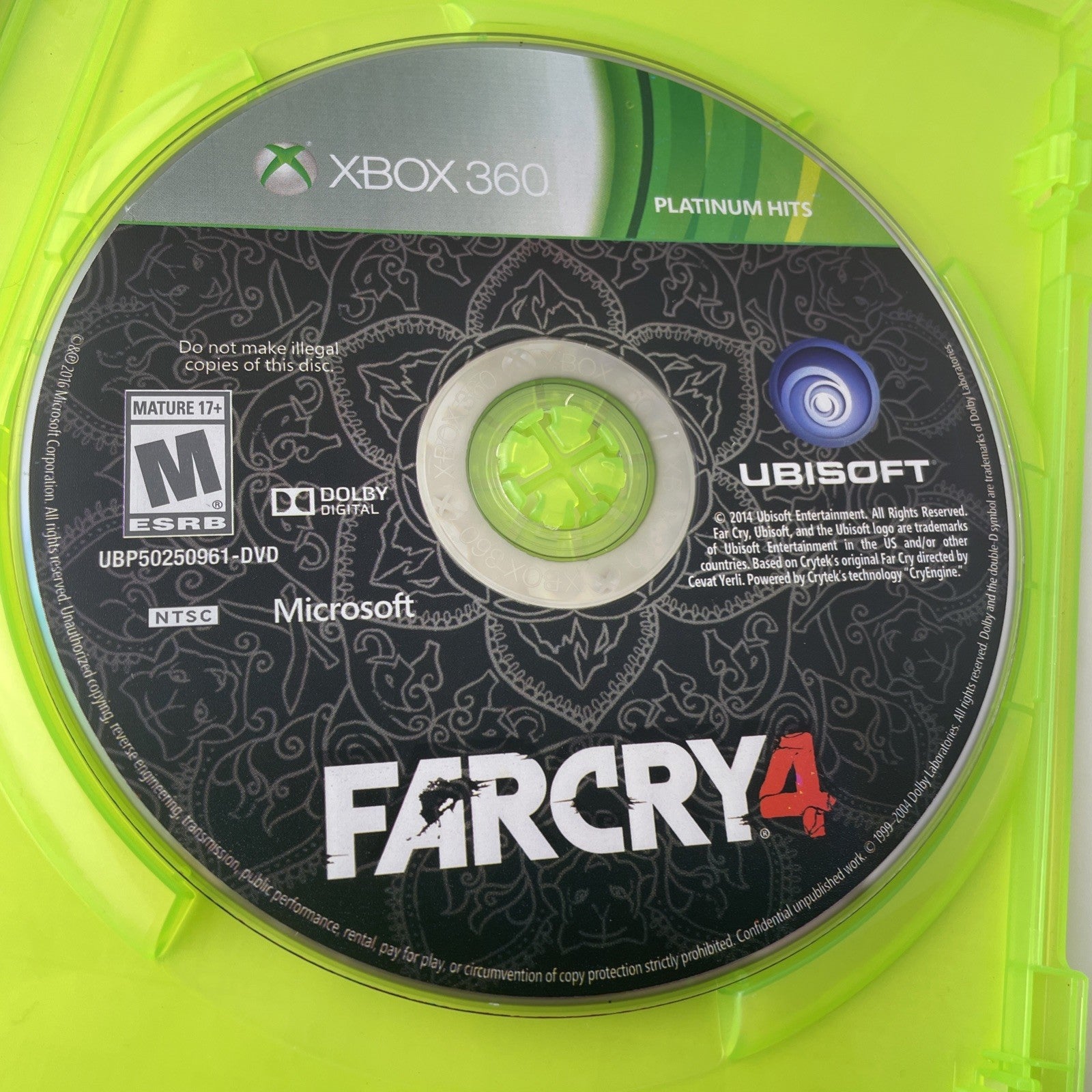 Far Cry 4 (Microsoft Xbox 360, 2014) Platinum Hits
